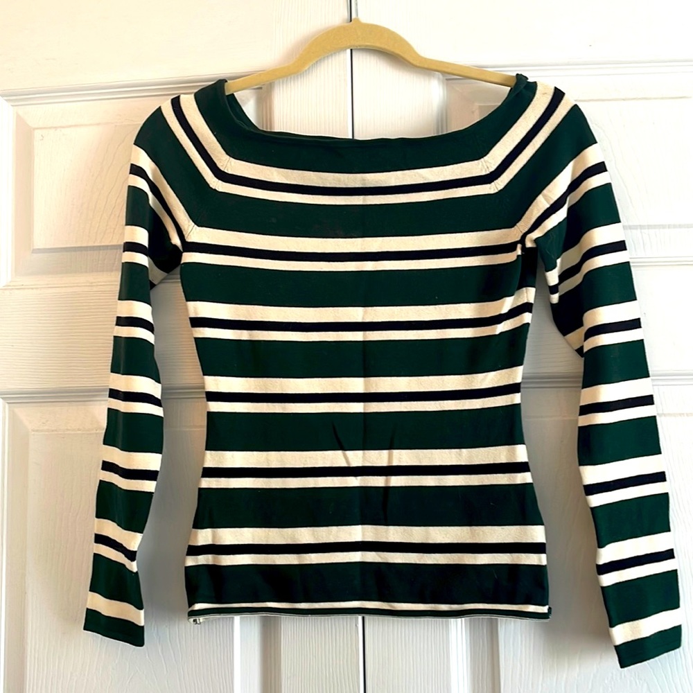Green and white long sleeve from H&M!
